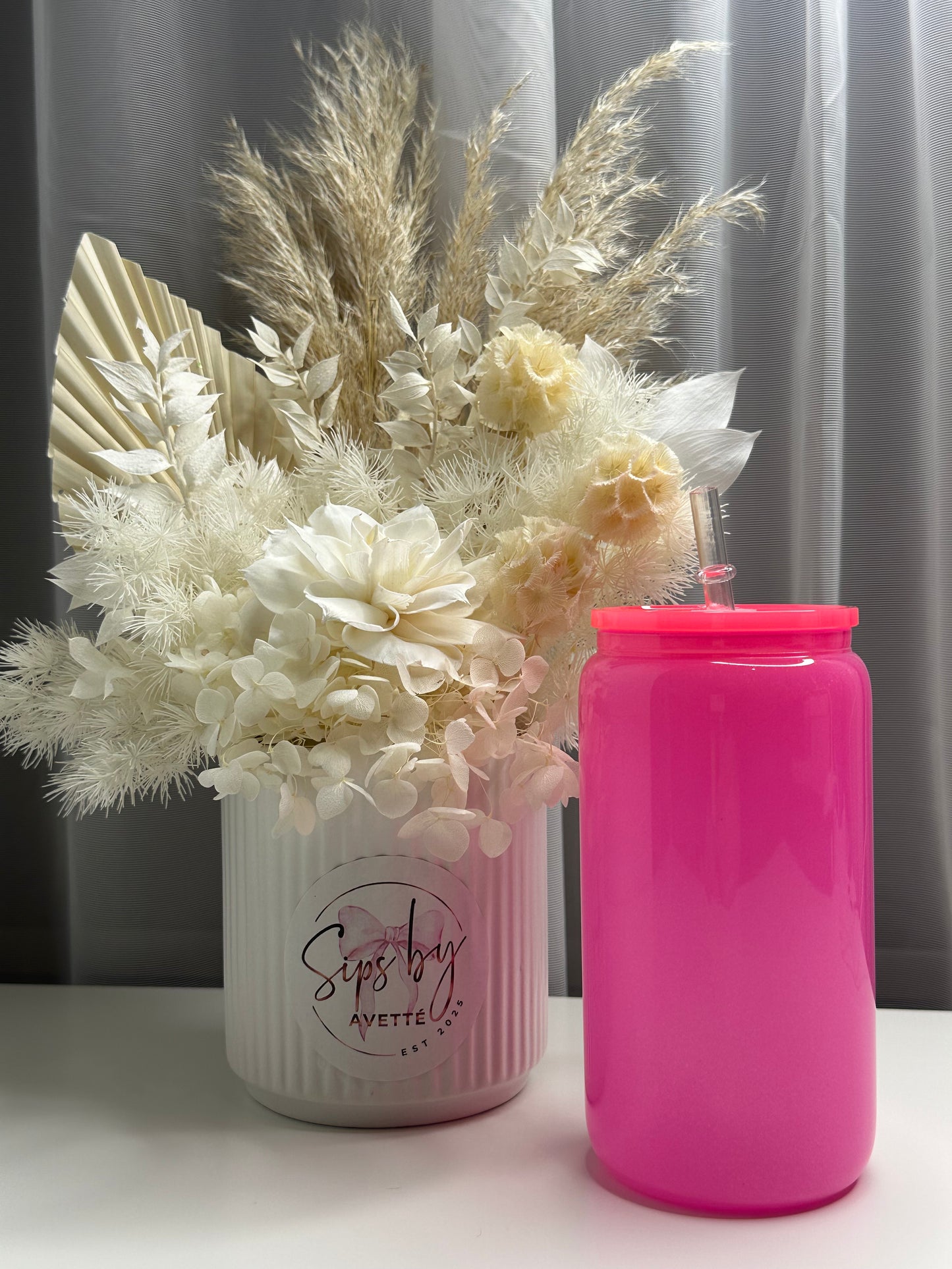 16oz/473ml Glass Shimmer Tumbler