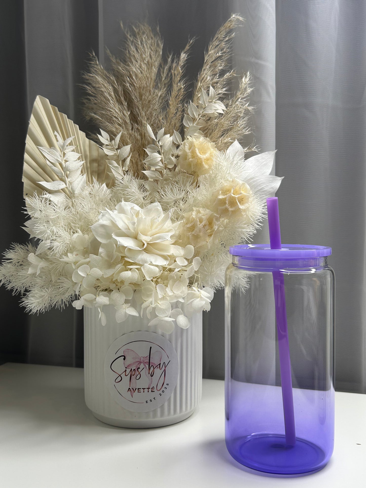 16oz/473ml Glass Ombré Tumbler