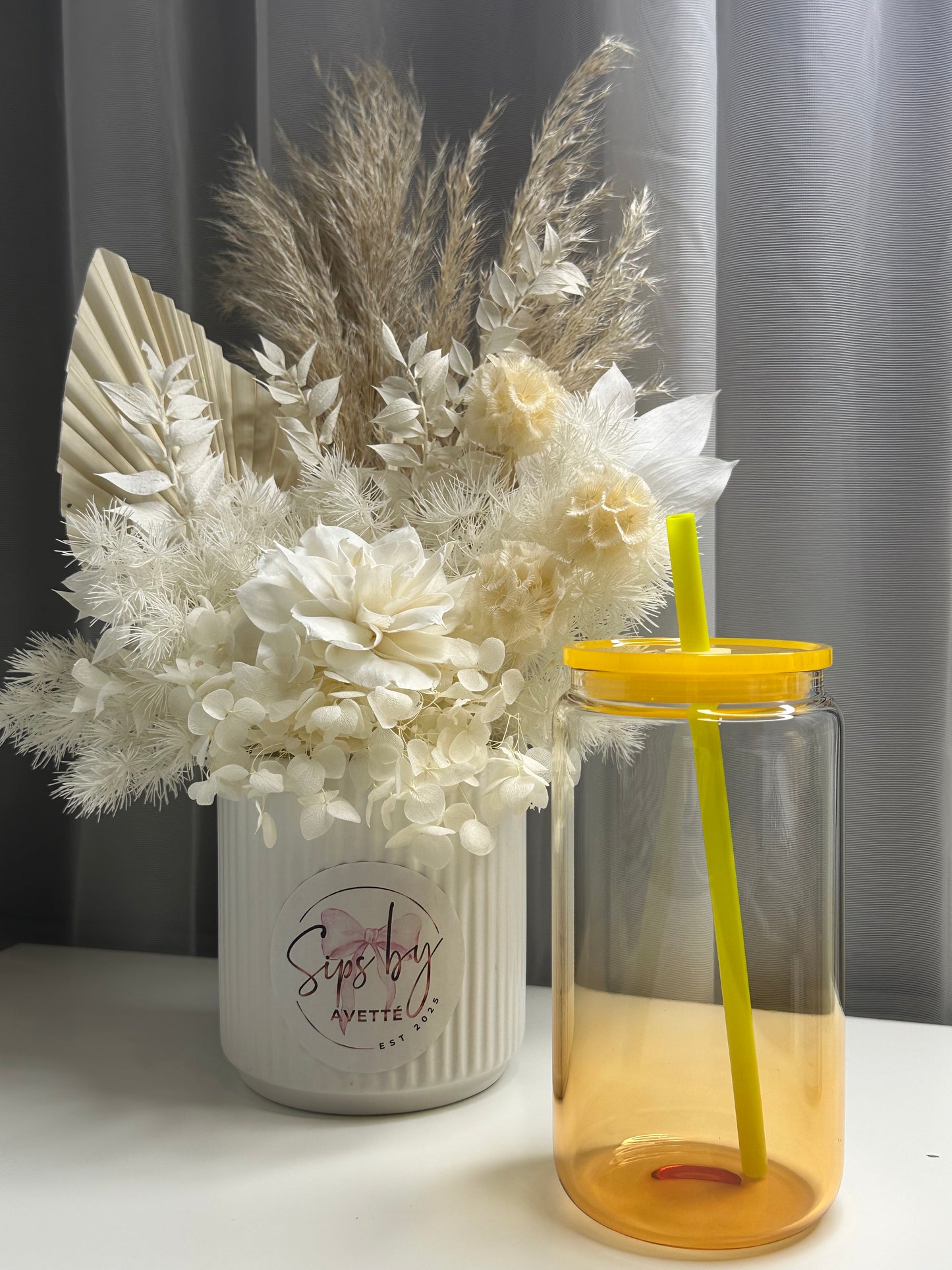 16oz/473ml Glass Ombré Tumbler