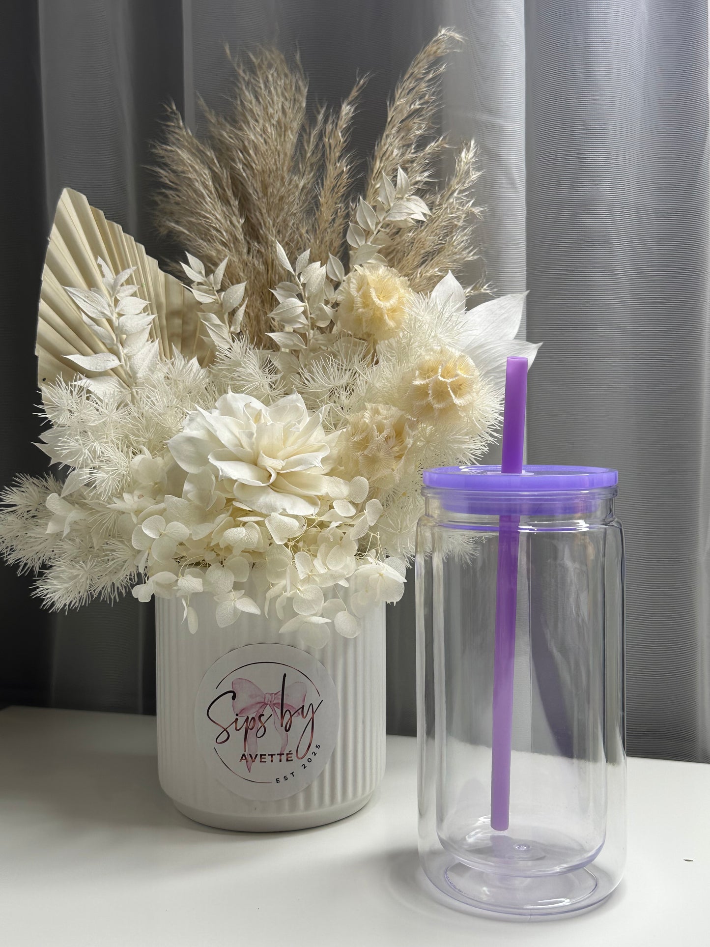 16oz/473ml Acrylic Snowglobe