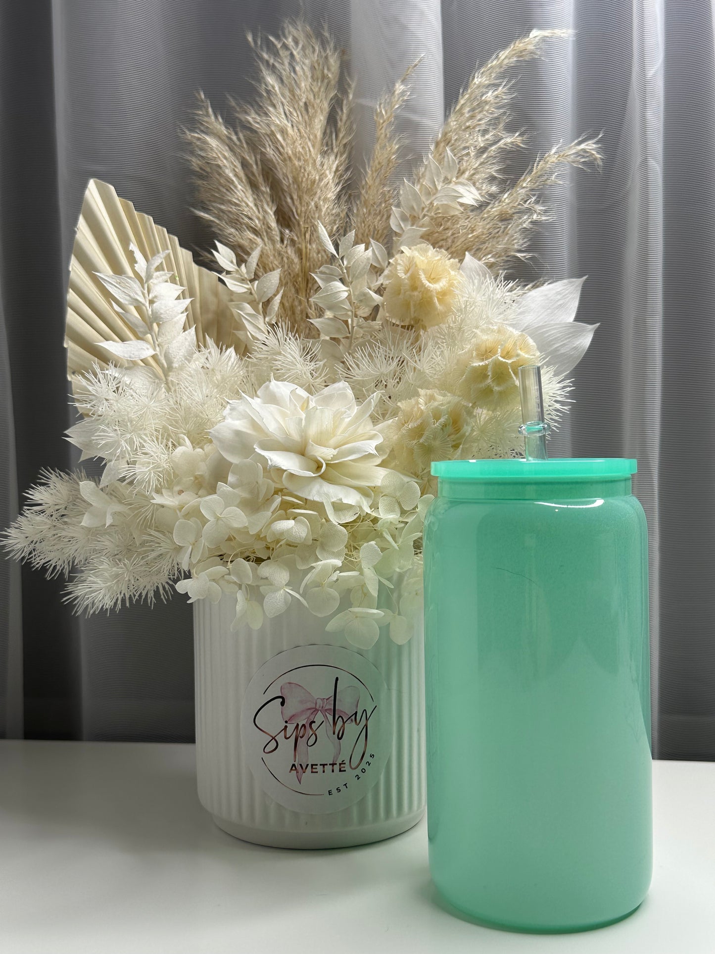 16oz/473ml Glass Shimmer Tumbler