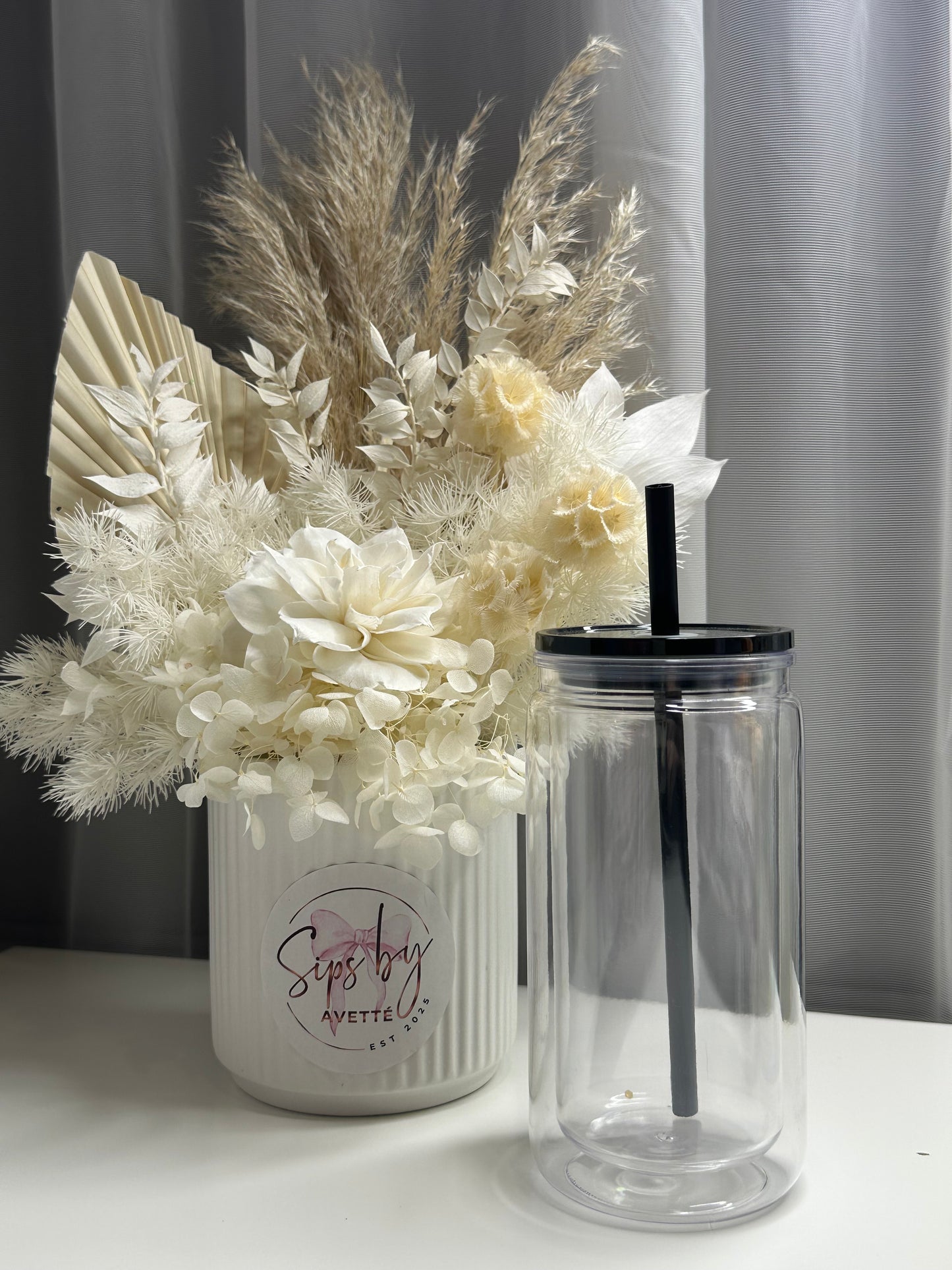 16oz/473ml Acrylic Snowglobe