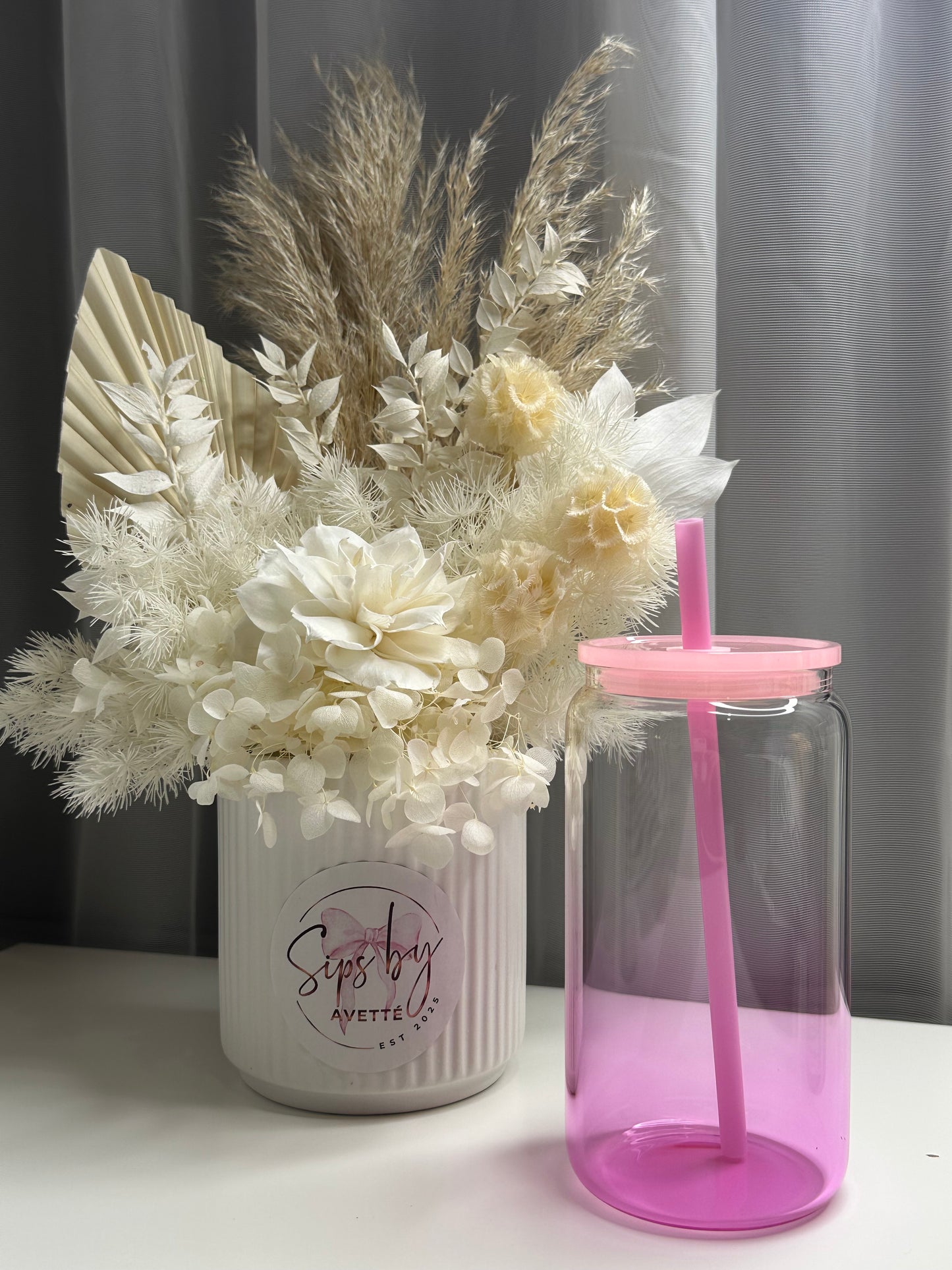 16oz/473ml Glass Ombré Tumbler