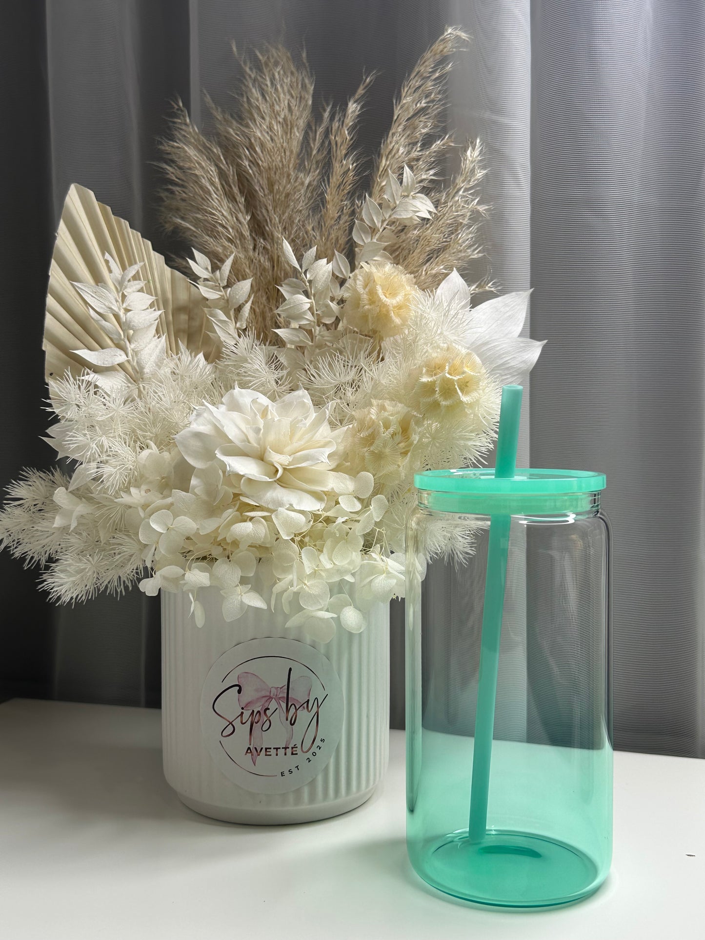 16oz/473ml Glass Ombré Tumbler
