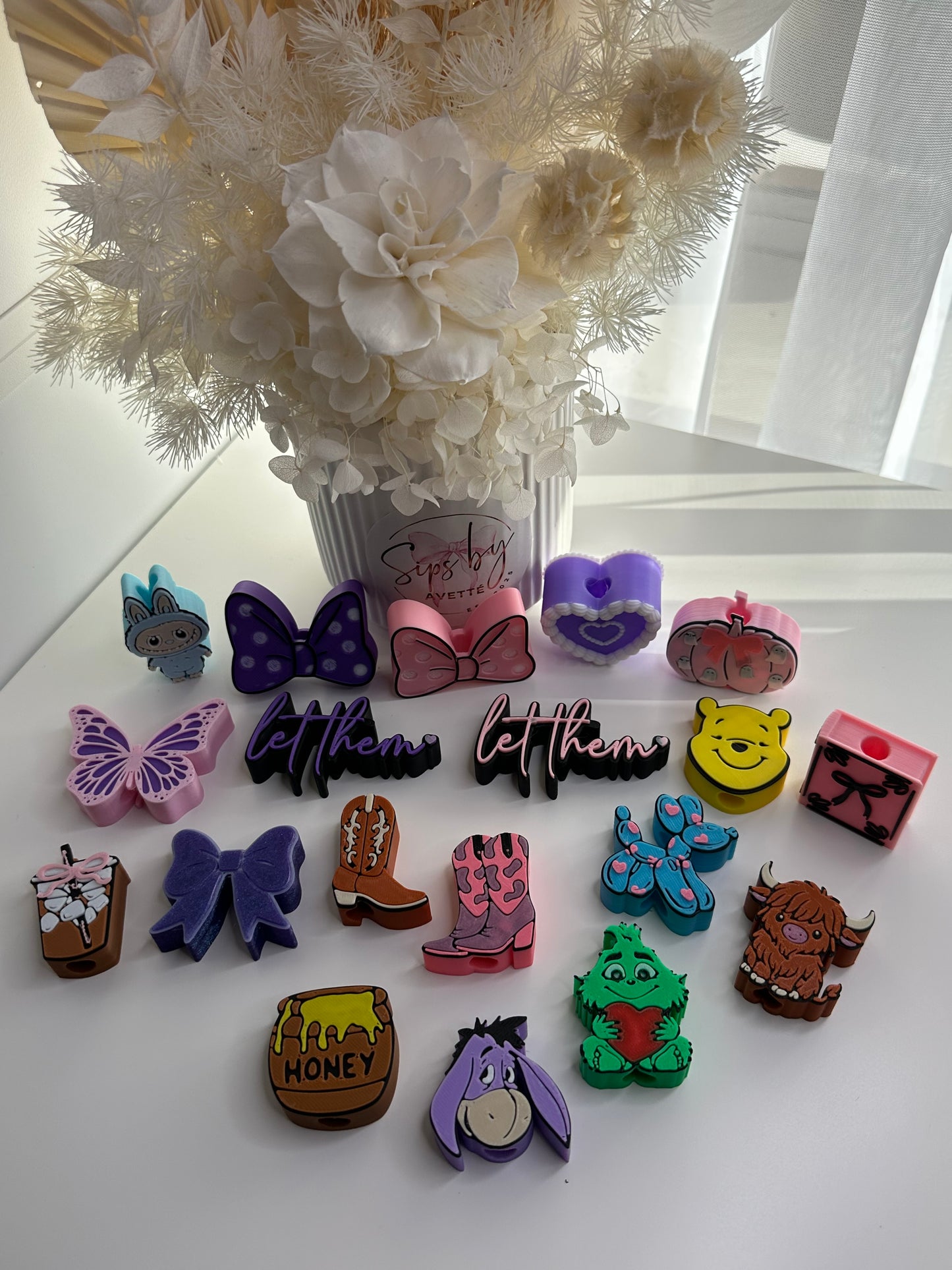 3D Straw Toppers