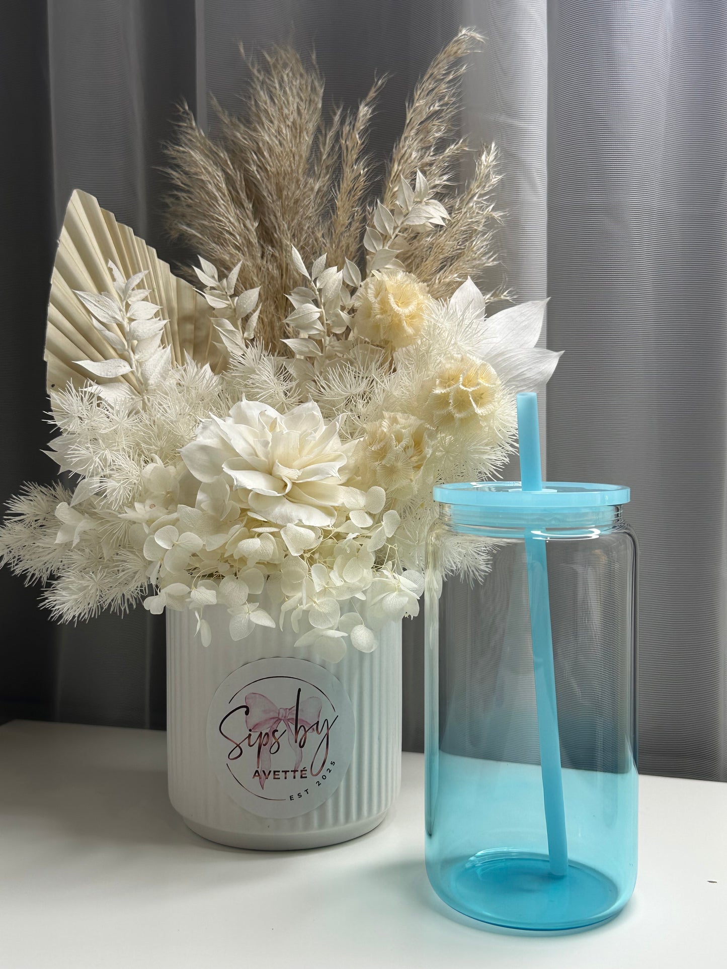 16oz/473ml Glass Ombré Tumbler