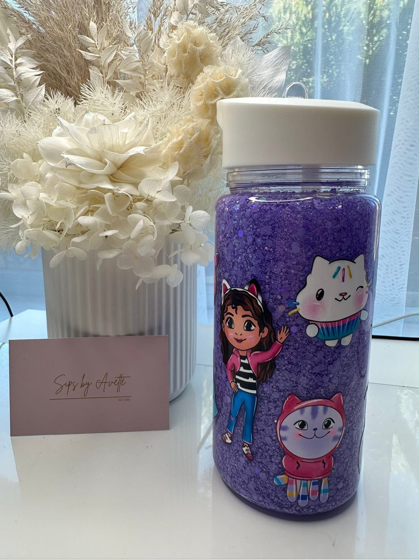 Kids Snowglobe drink bottle GABBY