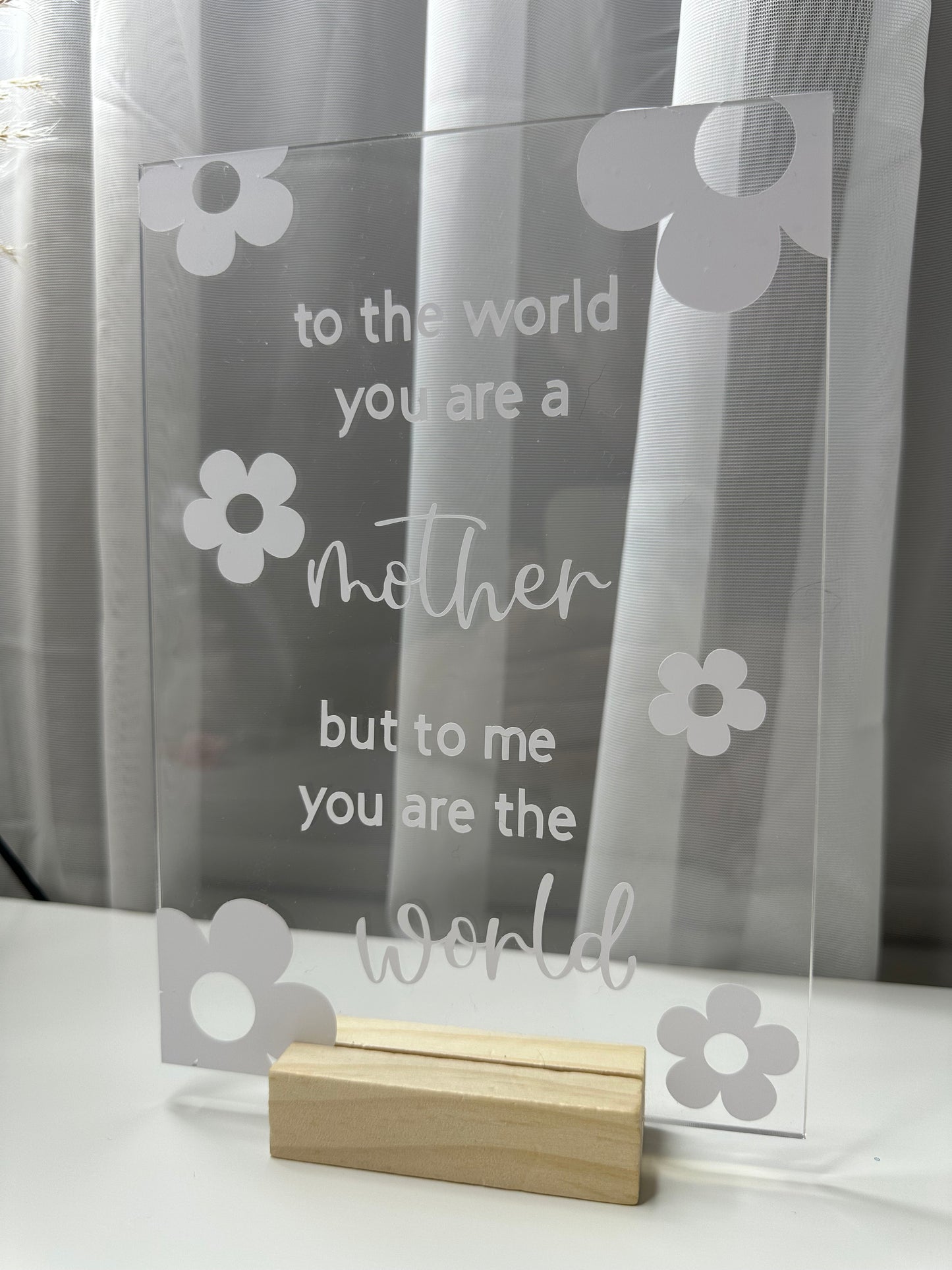 A5 Square Acrylic Sign