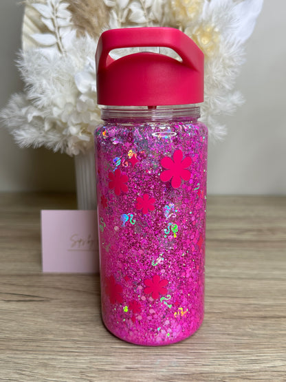 Kids Snowglobe drink bottle BARBIE