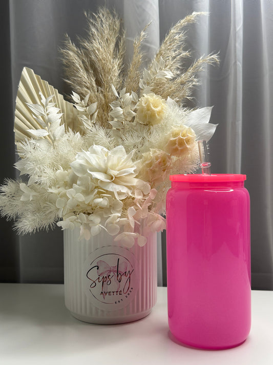 16oz/473ml Glass Shimmer Tumbler