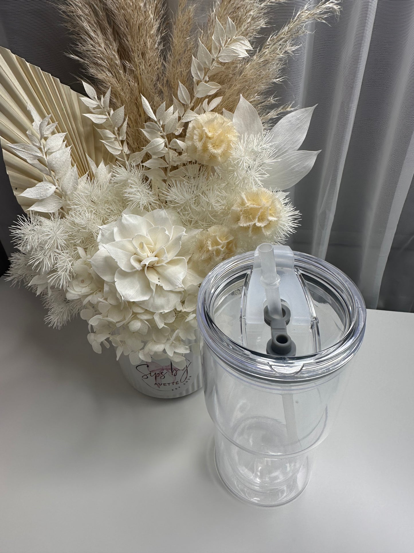 16oz/473ml Acrylic Travel Snowglobe