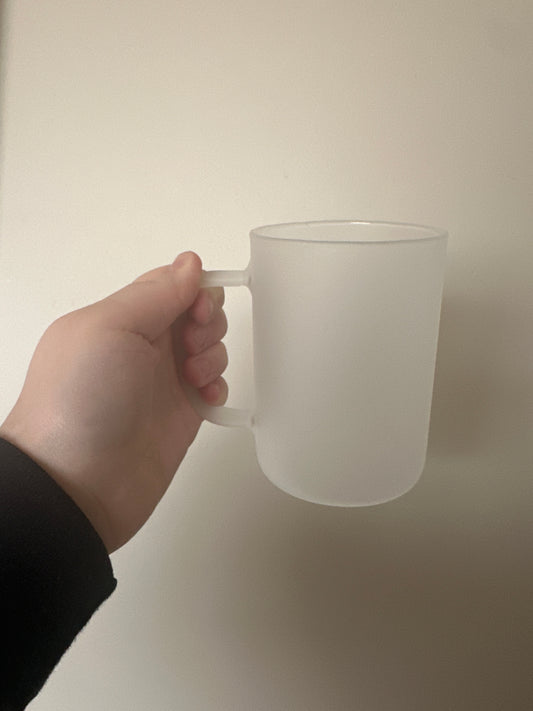 17oz/503ml Glass Mug Frosted
