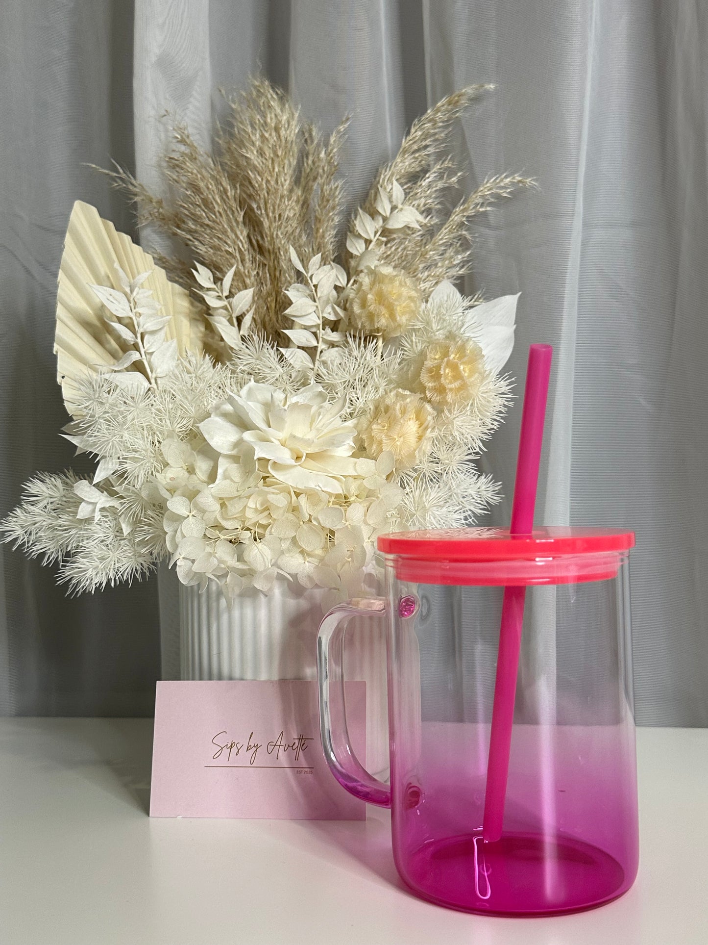 17oz/503ml Glass Mug ombré