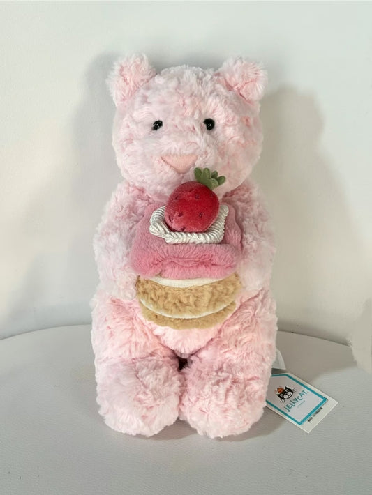 Leola Bear with Strawberry Cake | 22cm
