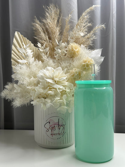 16oz/473ml Glass Shimmer Tumbler