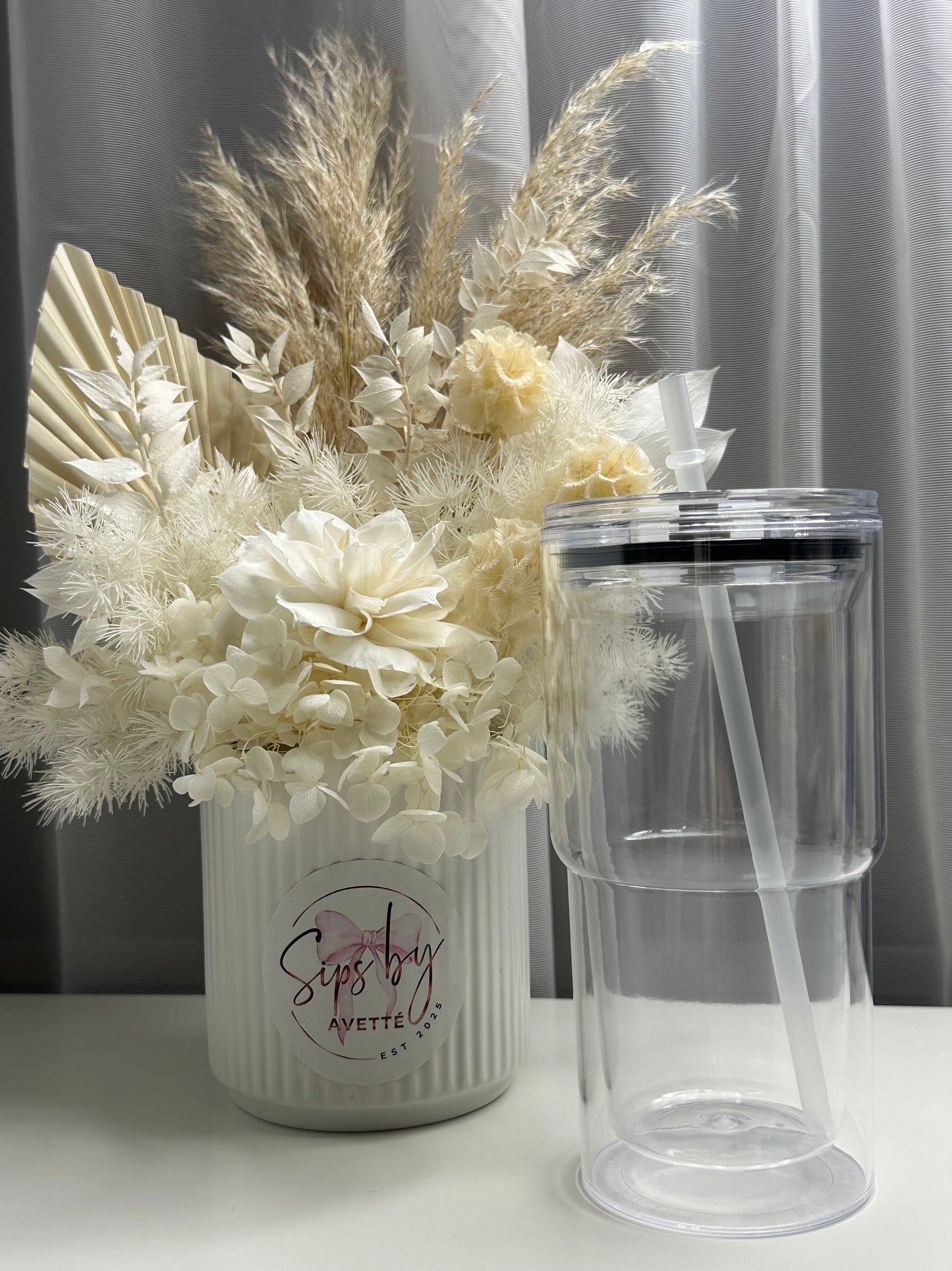 16oz/473ml Acrylic Travel Snowglobe