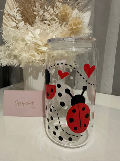 LADYBIRD - 16oz Glass Tumbler