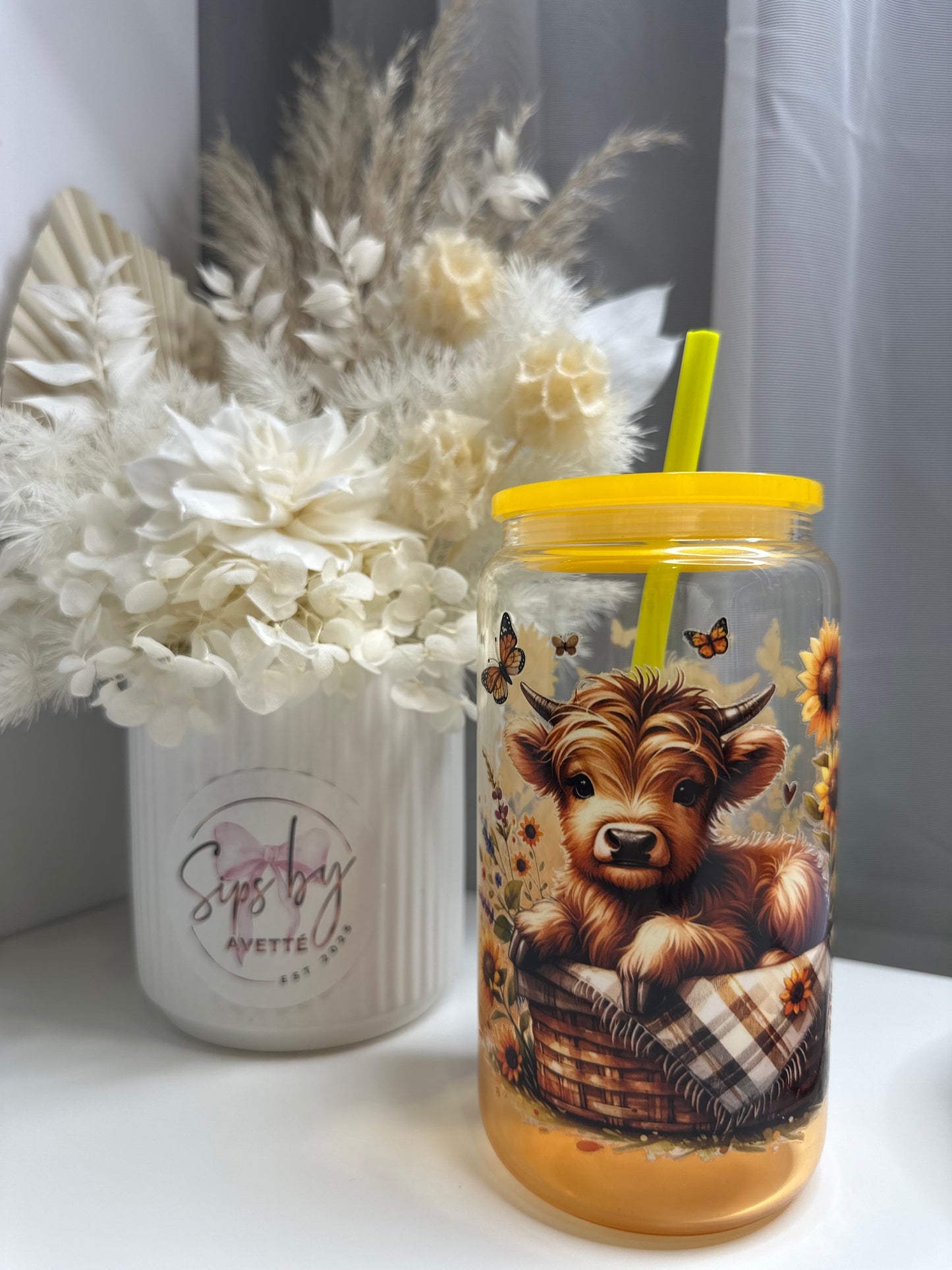 Ombré Amber GLASS TUMBLER HC