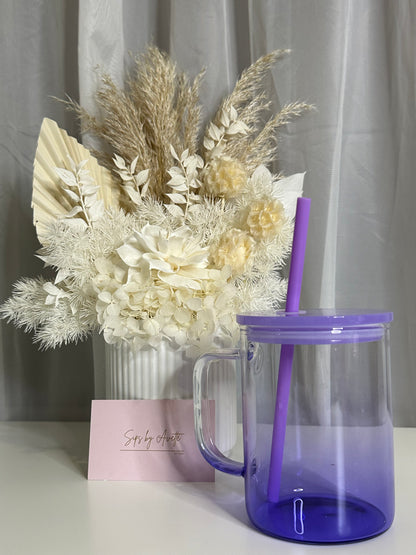 17oz/503ml Glass Mug ombré