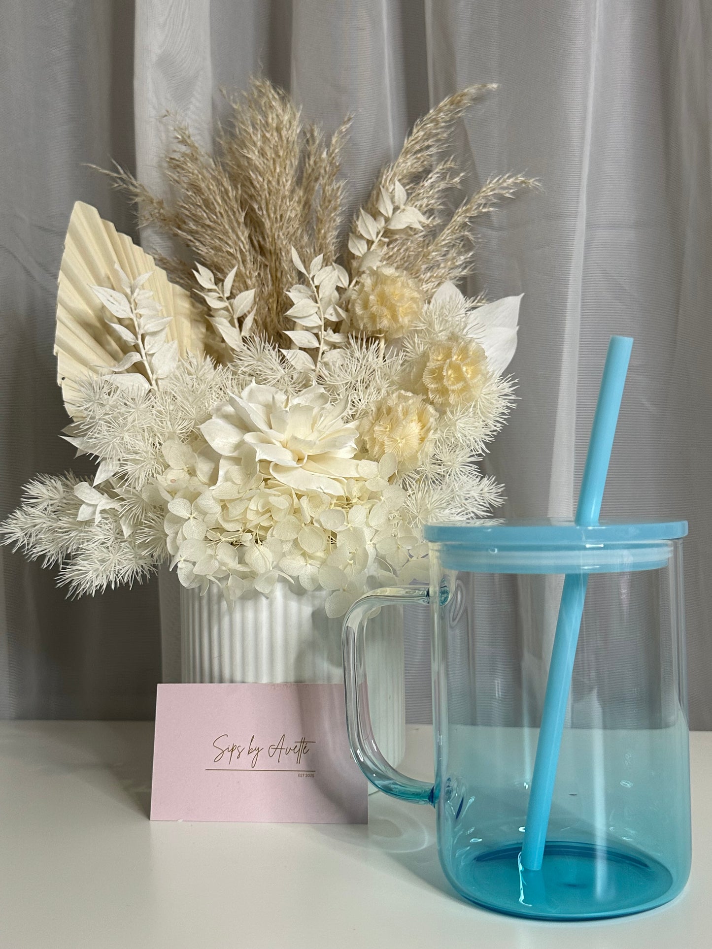 17oz/503ml Glass Mug ombré
