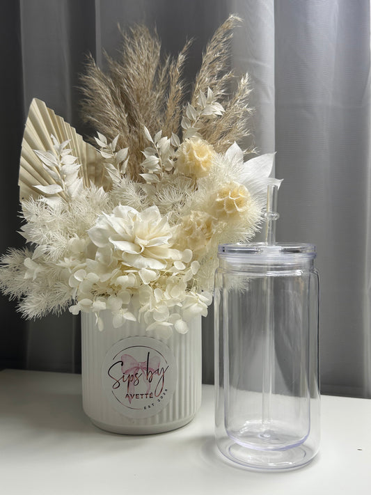 16oz/473ml Acrylic Snowglobe