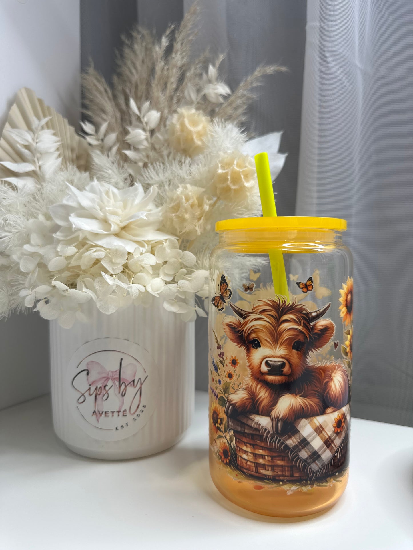 Ombré Amber GLASS TUMBLER HC