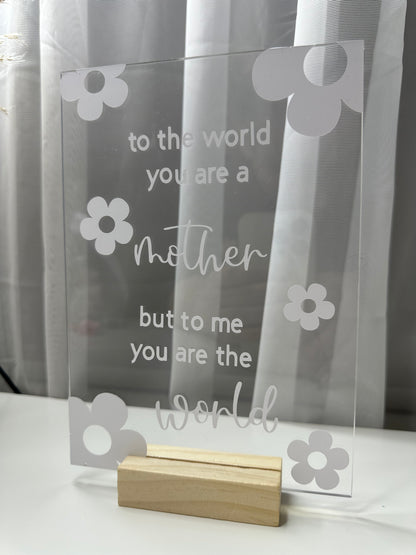 A5 Square Acrylic Sign