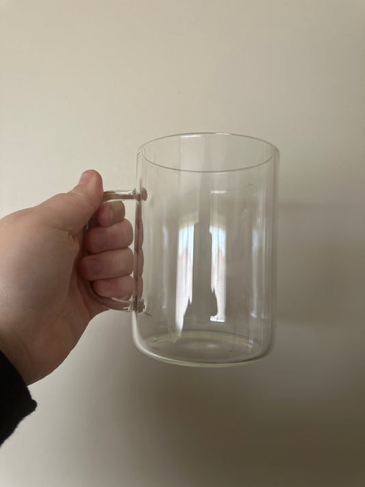 17oz/503ml Glass Mug Clear